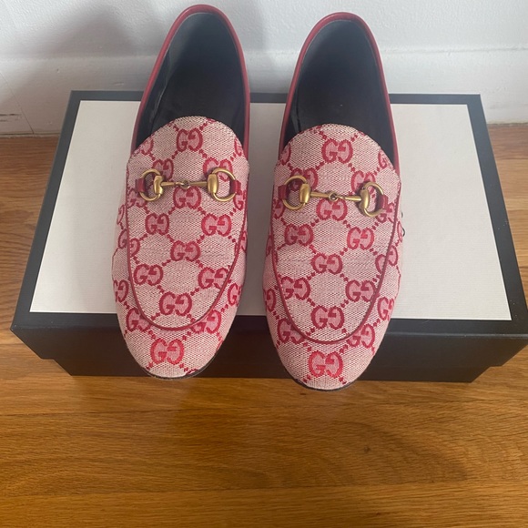 Gucci Jordan GG Canvas Loafer - Red
